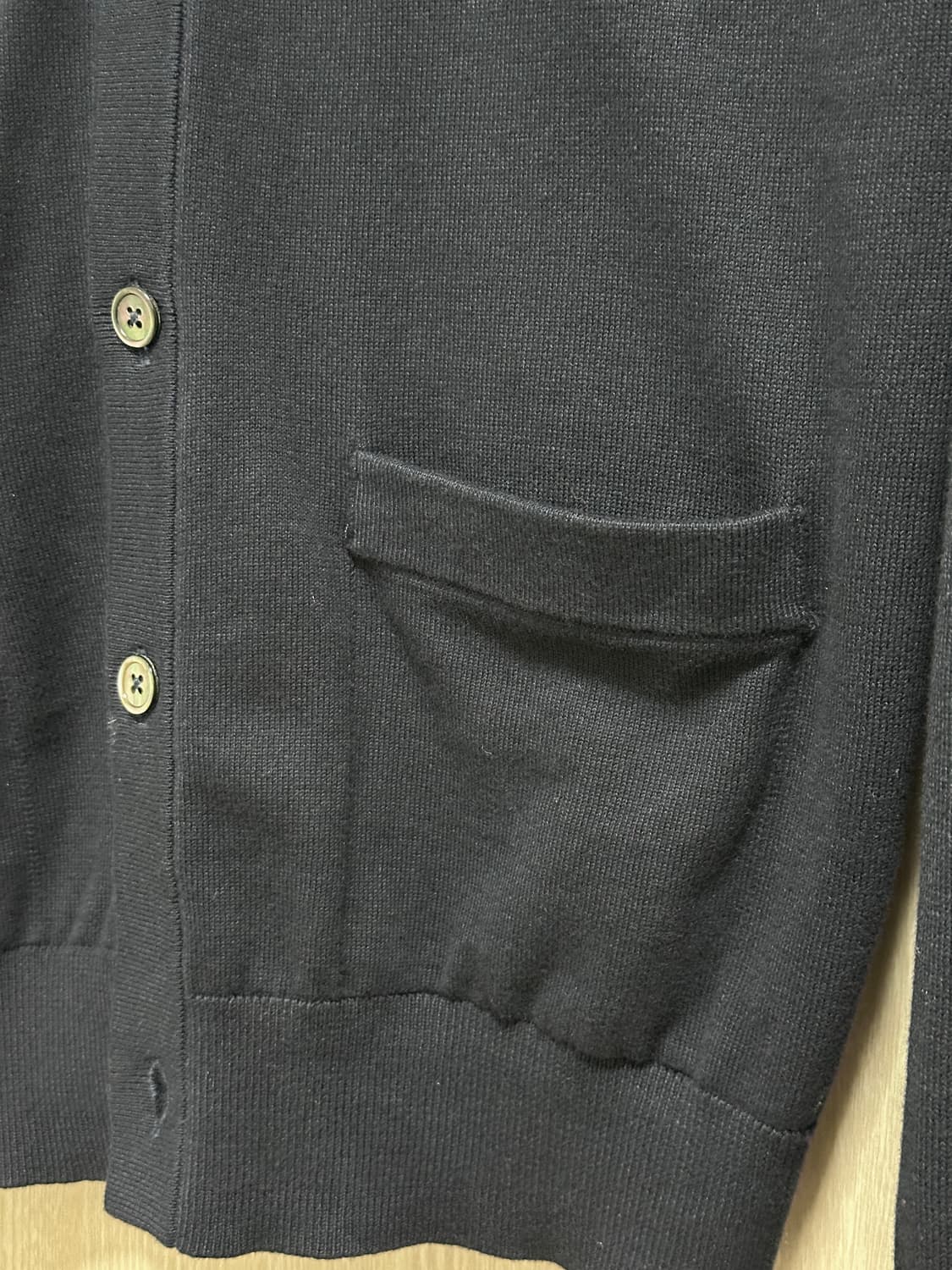 23FW)브룩스브라더스 골든플리스로고 가디건S 95~슬림100/다크네이비 상품이미지7