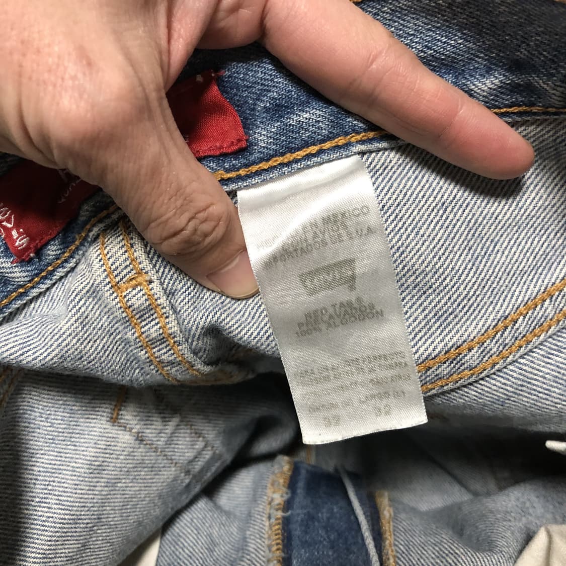 (32) 00's 리바이스 Levi's 550 릴렉스드핏 연청 데님 상품이미지5