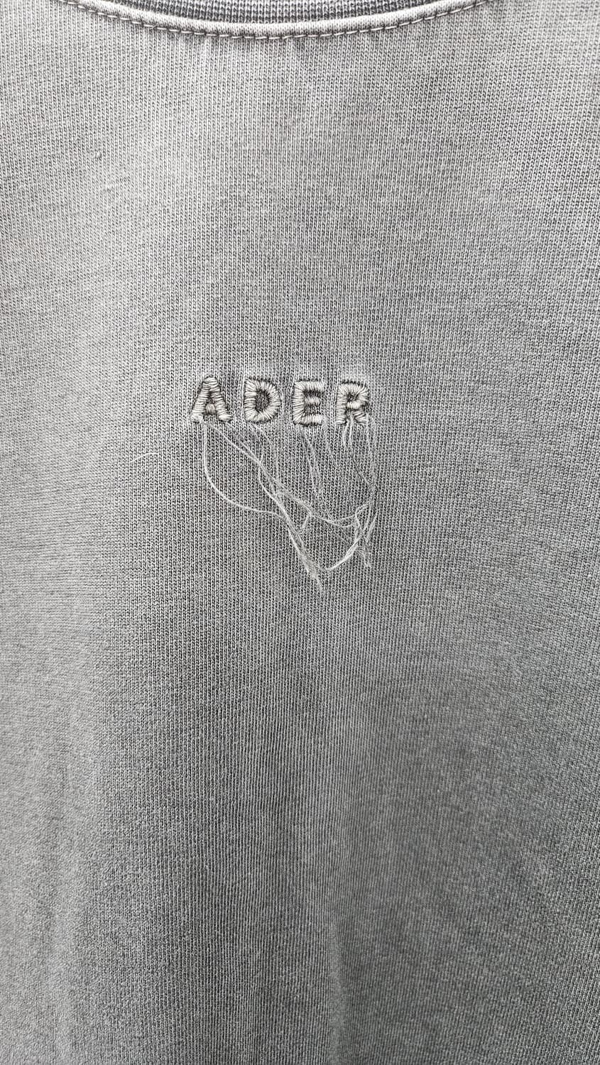 ADERERROR 차콜 워싱 스티치포인트 반팔티  (A3)
 상품이미지3