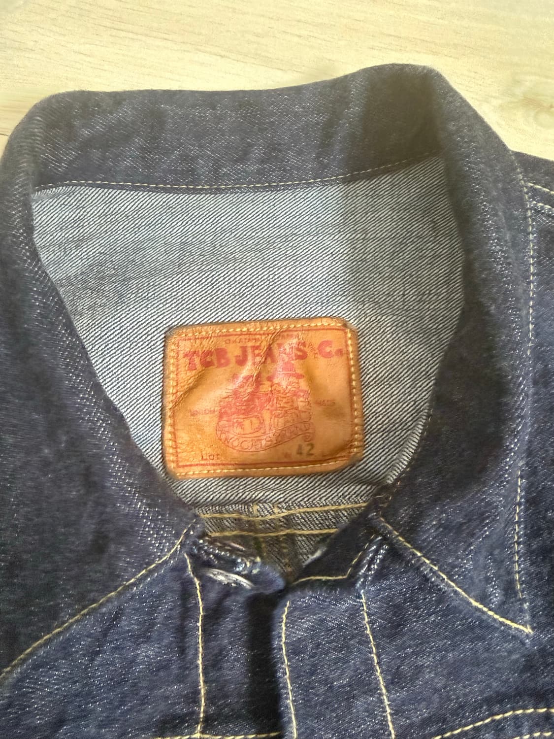 Tcb jeans late 40s 대전판 원워시 데님자켓 42 상품이미지3