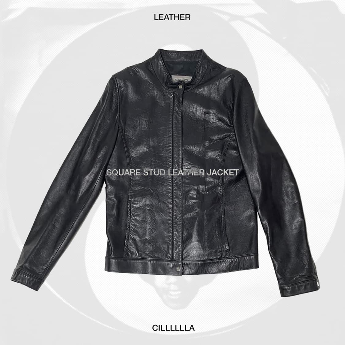 SQUARE STUD 스퀘어 스터드 레더자켓 상품이미지1