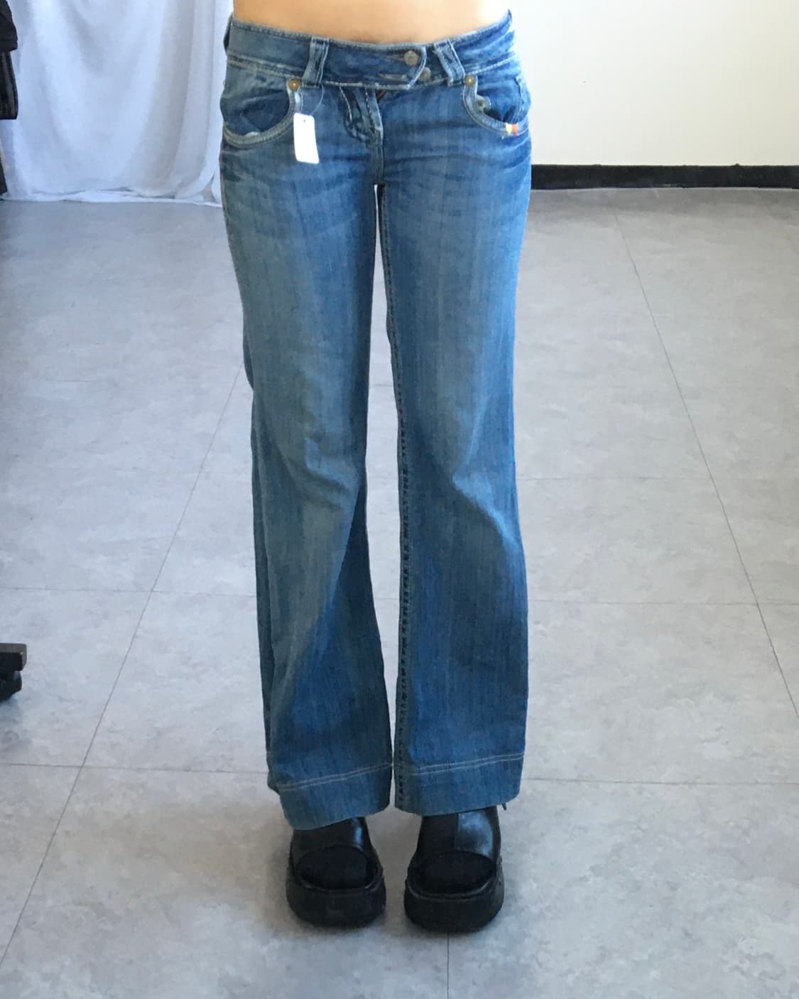 Back pocket point denim pants 상품이미지7