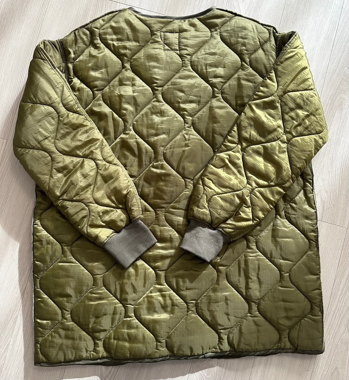 빈티지 밀리터리 오버핏 퀼팅 코트 깔깔이 내피 상품이미지9