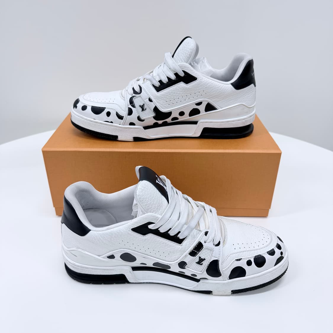 [A급/275] 루이비통 x 쿠사마 야요이 트레이너 스니커즈 블랙 상품이미지4