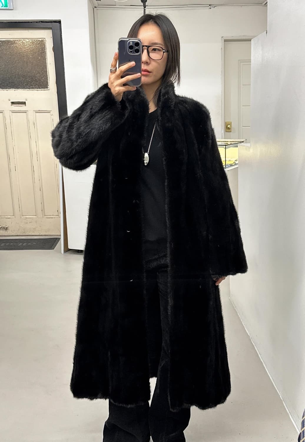 carven 밍크 퍼 코트 상품이미지1