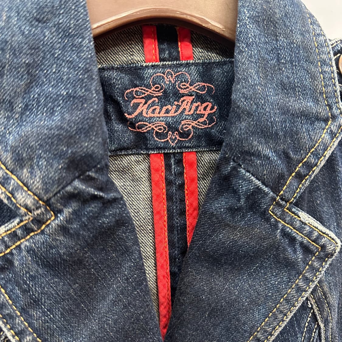 Y2K Stitch Detail Denim Vest  상품이미지8
