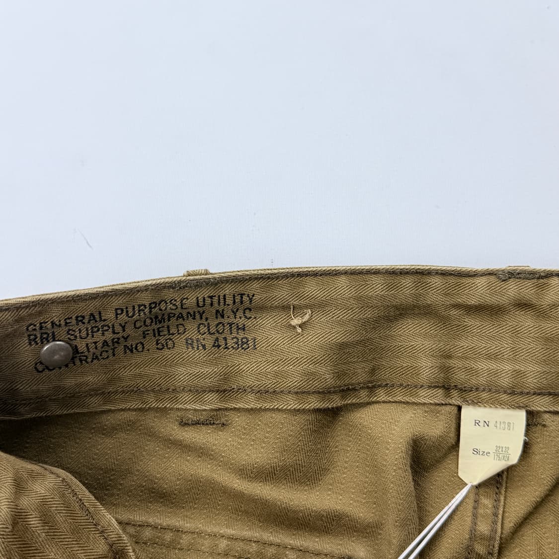 RRL 더블알엘 헤링본 퍼티그팬츠 32X32 상품이미지6