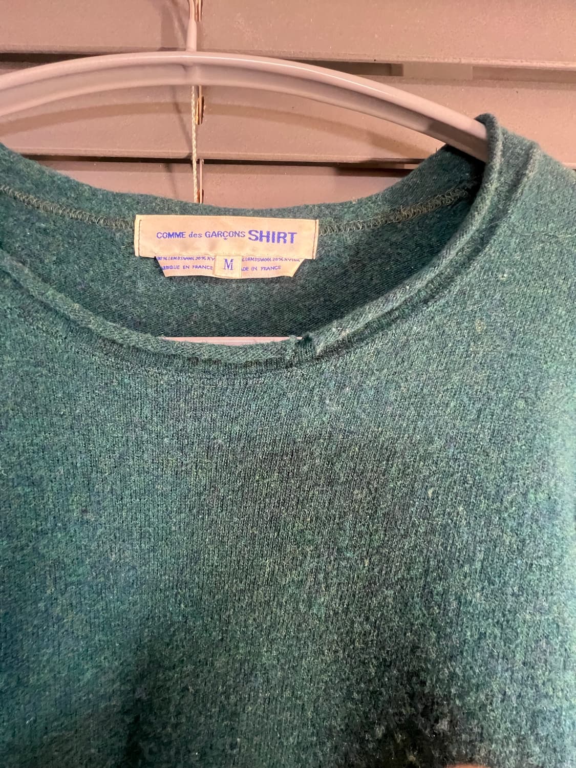 꼼데가르송 셔츠 니트 (그린) M 상품이미지3
