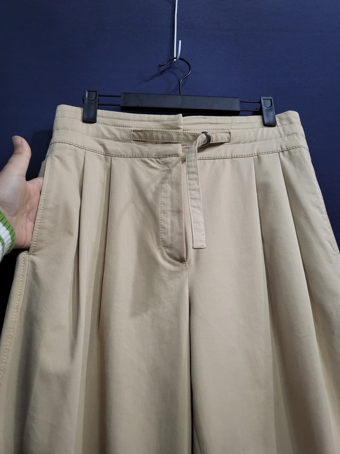 마시모두띠 투턱 벨트 와이드 팬츠 상품이미지3