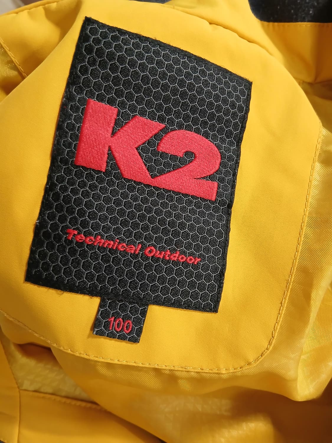 K2 남/여 공용 바람막이 자켓 노랑/네이비 상품이미지4