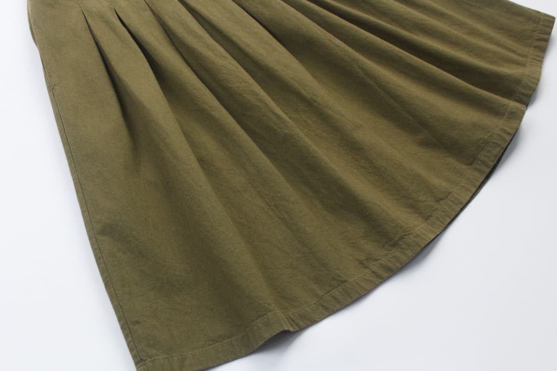 SUNNY CLOUDS Cotton Pleated Skirt  상품이미지3