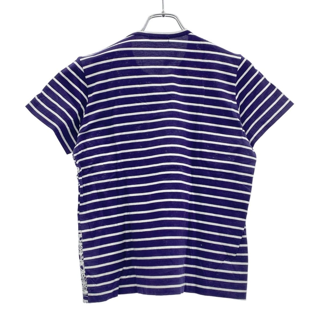 OS)tricot COMME des GARÇONS 래이스 스트라이 티셔츠 상품이미지2