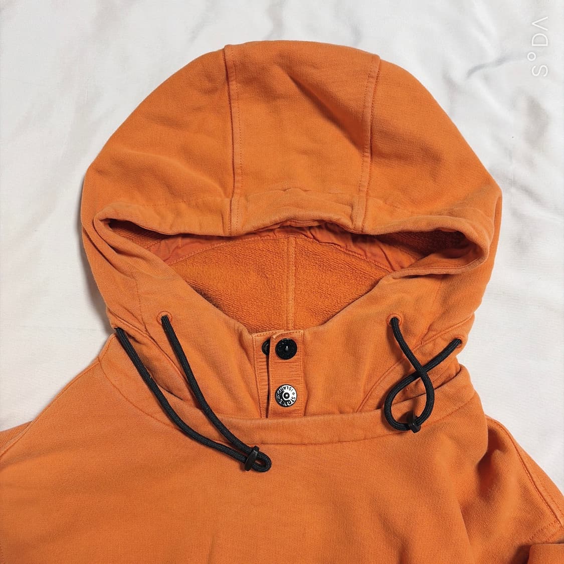 스톤아일랜드 투버튼 오렌지 후드티 M 상품이미지4