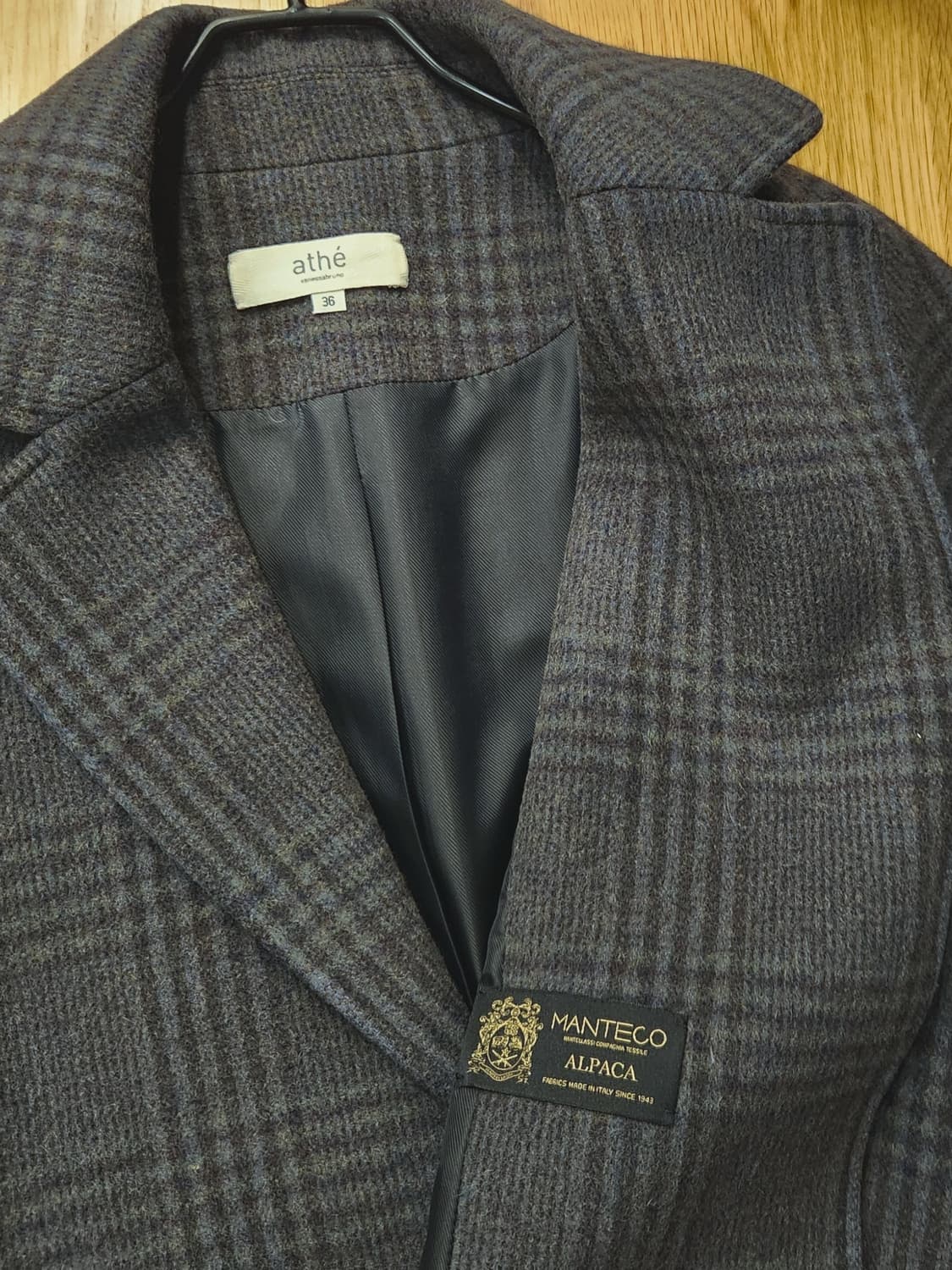 바네사브루노 아떼 오버핏 체크 롱코트 상품이미지7