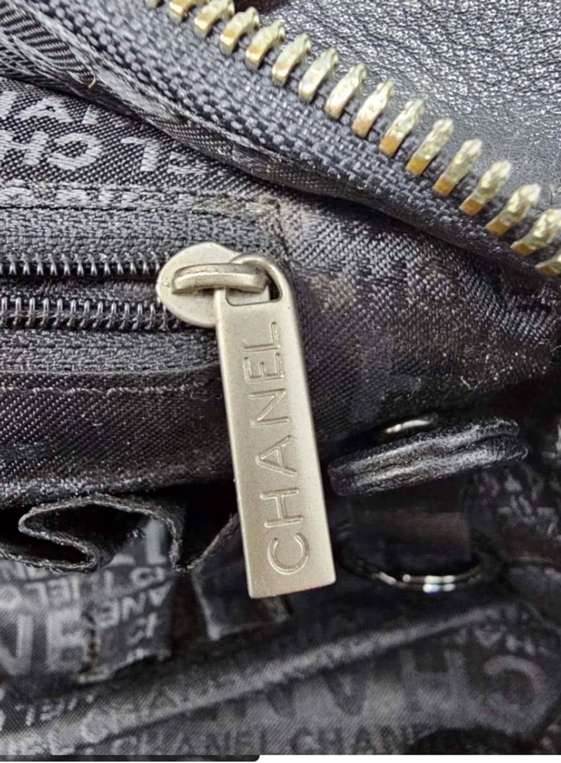 정품 샤넬 캐비어 정방 볼링 토트백 상품이미지9