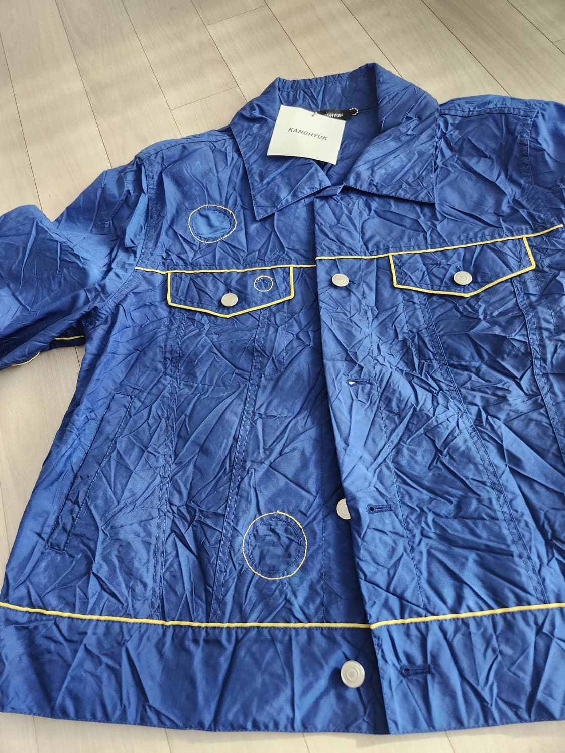 KANGHYUK 블루 에어백 숏 바람막이 상품이미지3