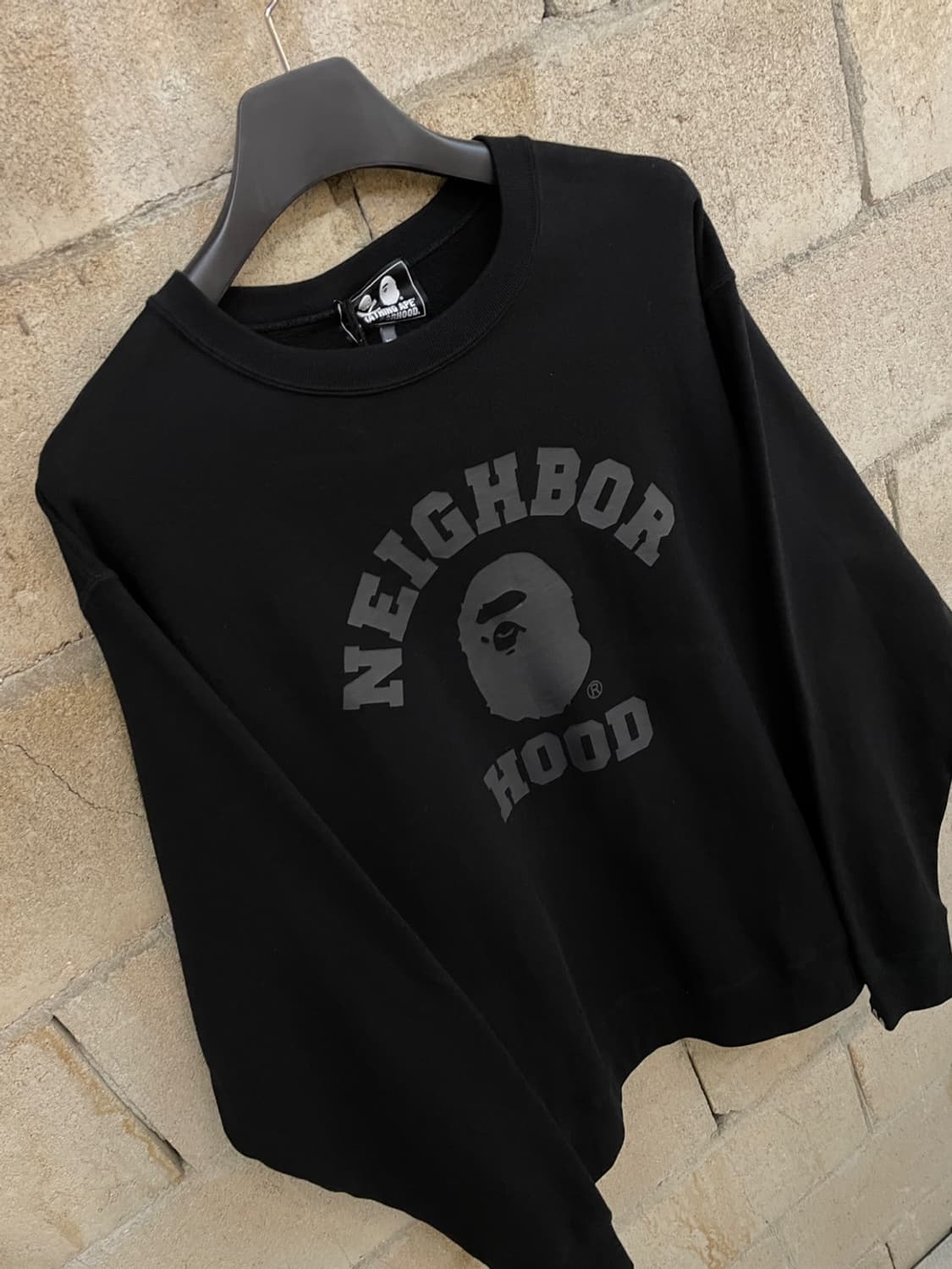 베이프 x 네이버후드 사루 헤드 맨투맨 상품이미지3