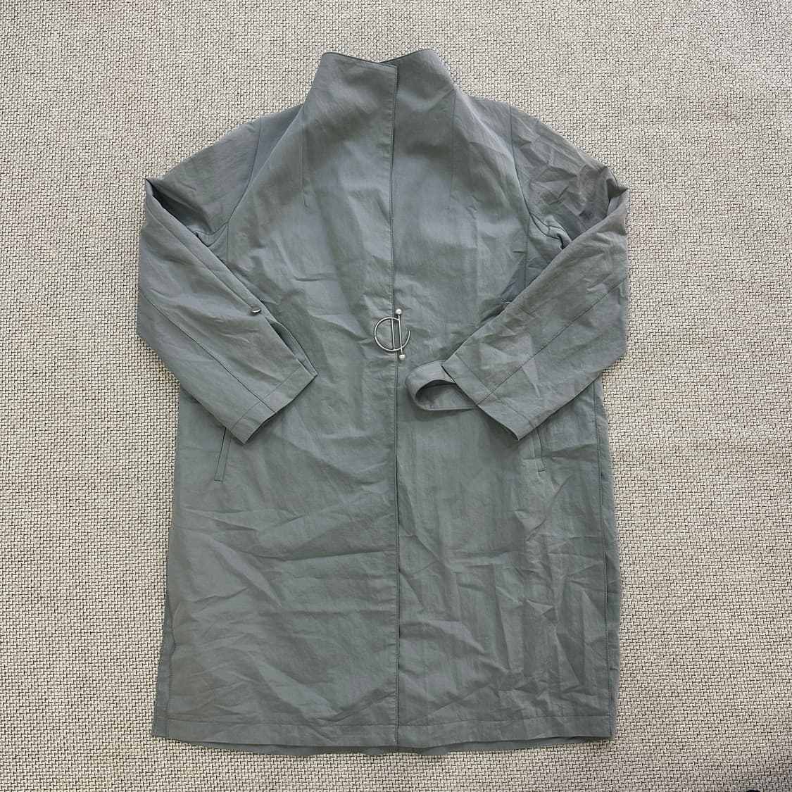 82-94-160 보브 그레이 트렌치 코트 0417D 상품이미지1