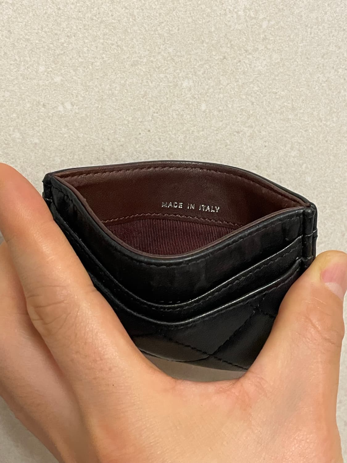 샤넬 클래식 램스킨 은장 카드 홀더 (25번대) 상품이미지5