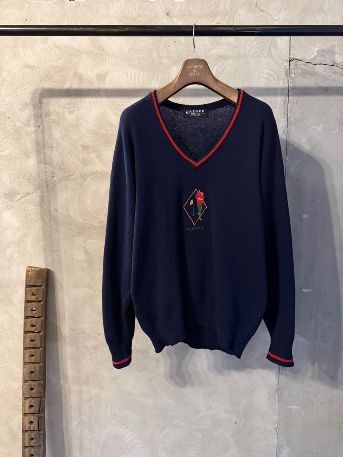 JAEGER 스코티쉬 램스울 니트 100~105 상품이미지1