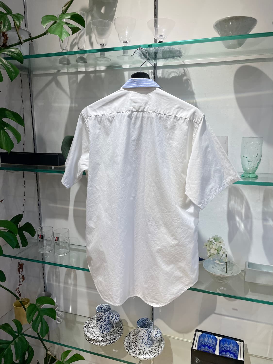 요지야마모토 뿌르옴므 patchwork shirt 상품이미지5