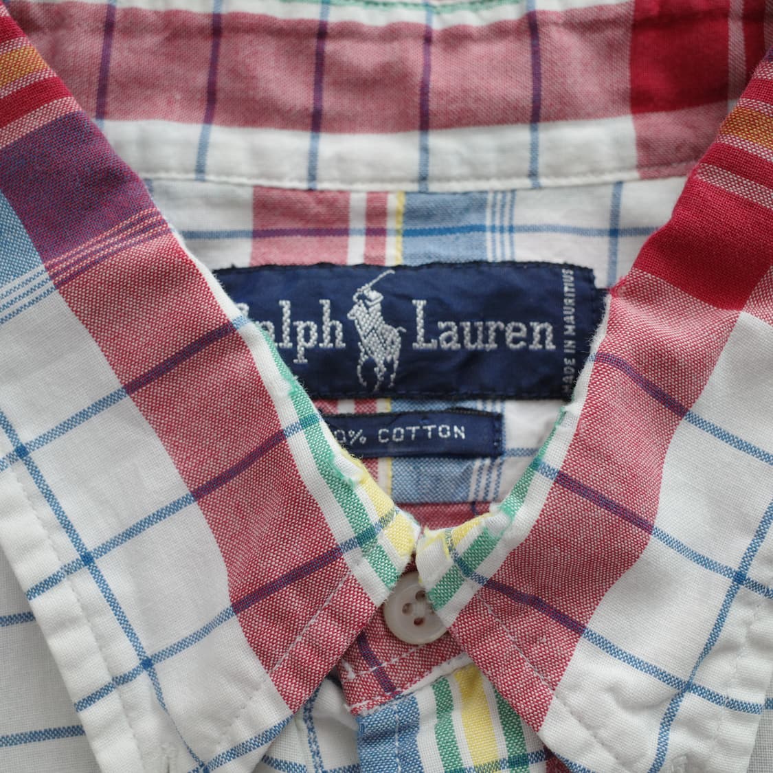 90s 폴로 랄프로렌 빈티지 체크 셔츠 (L) 상품이미지6