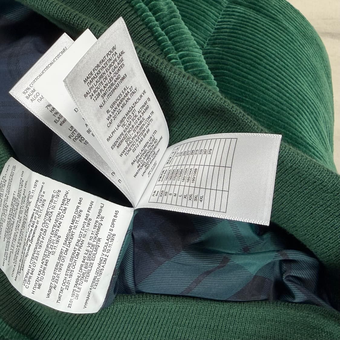 폴로 스포츠 코듀로이 패딩 자켓 상품이미지5