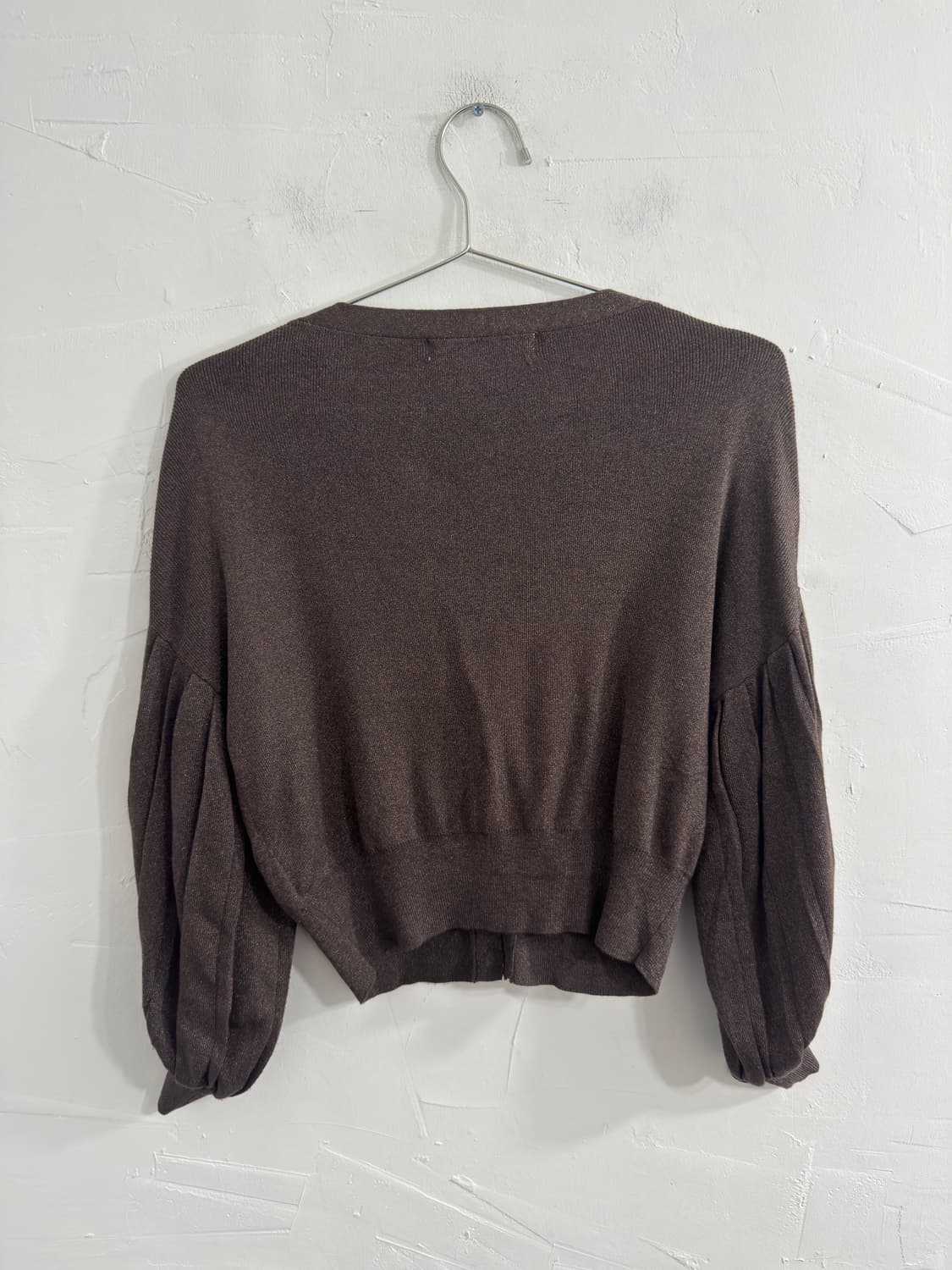 brown puff cardigan 상품이미지2