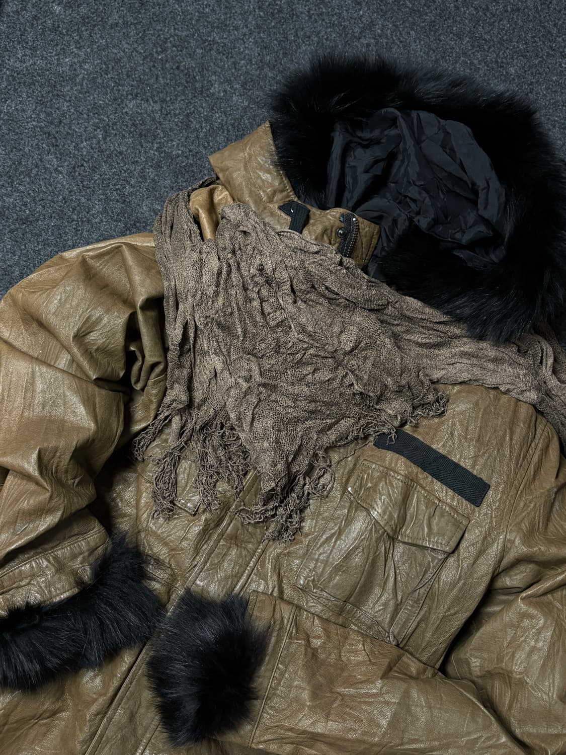 Vintage y2k punk grunge muffler 상품이미지1