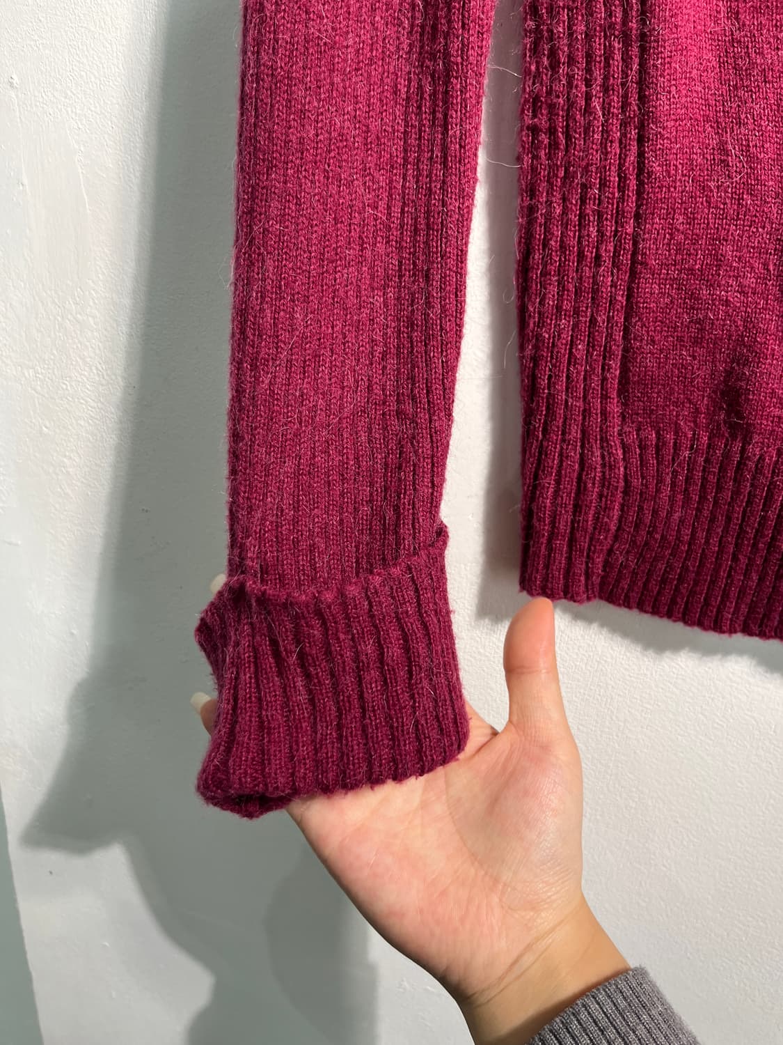 J.press 제이프레스 울 알파카 혼방 숄칼라 니트 상품이미지10