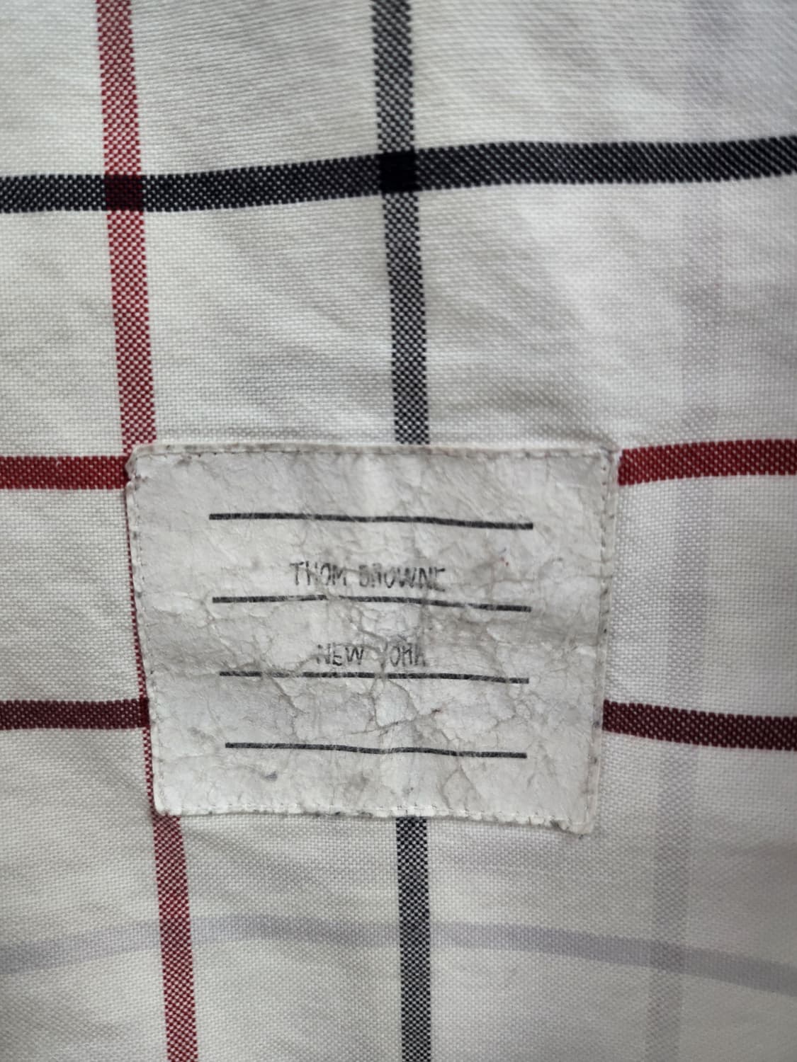 톰브라운 체크 셔츠 상품이미지2