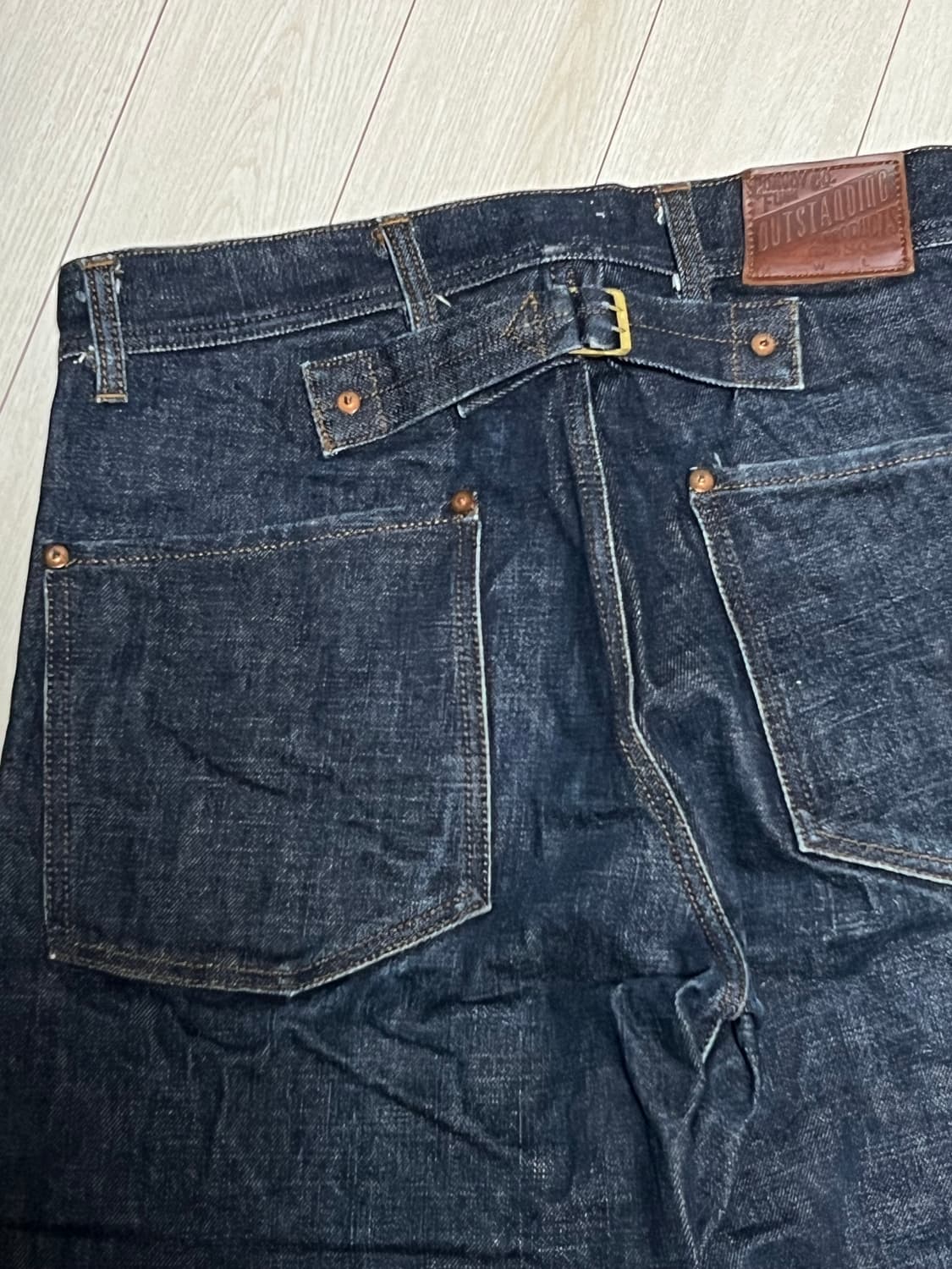 아웃스탠딩 신치백 데님 팬츠 S사이즈 상품이미지1