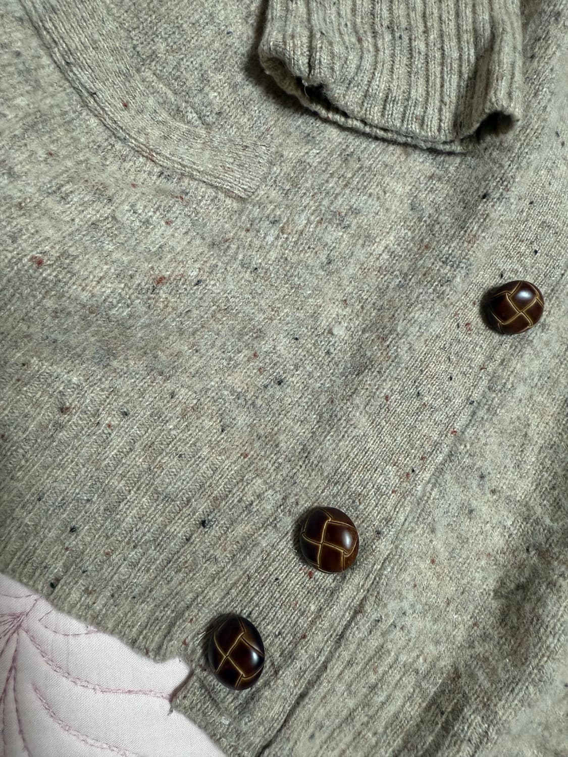 라코스테 베이지 가디건 울 100 상품이미지3