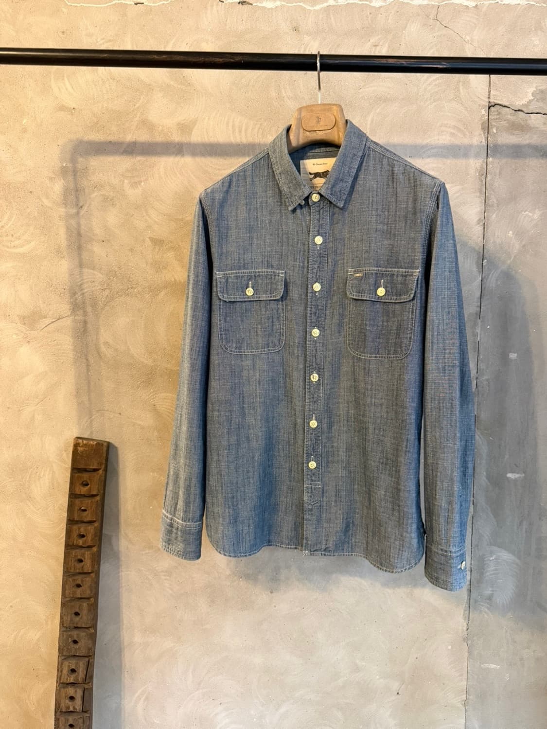 오베이 프로파간다 샴브레이 셔츠 슬림100 상품이미지4