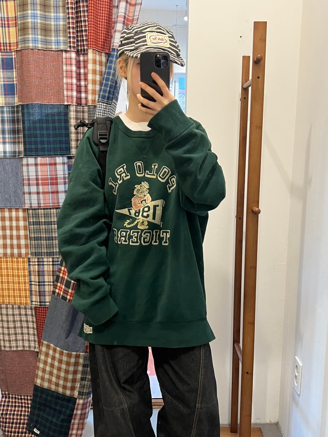 폴로 그린 타이거 맨투맨 상품이미지2