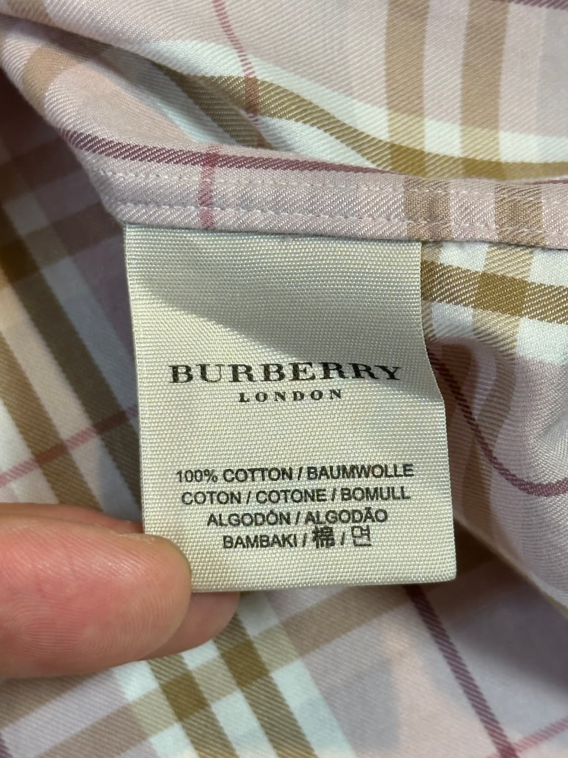 버버리 BURBERRY 포켓 노바체크 반팔셔츠 핑크 상품이미지7