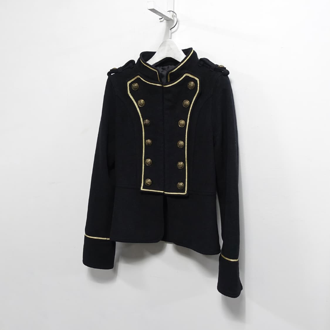 SWORDFISH 소드피쉬 나폴레옹 울 금장 더블버튼 크롭 숏 자켓 상품이미지3