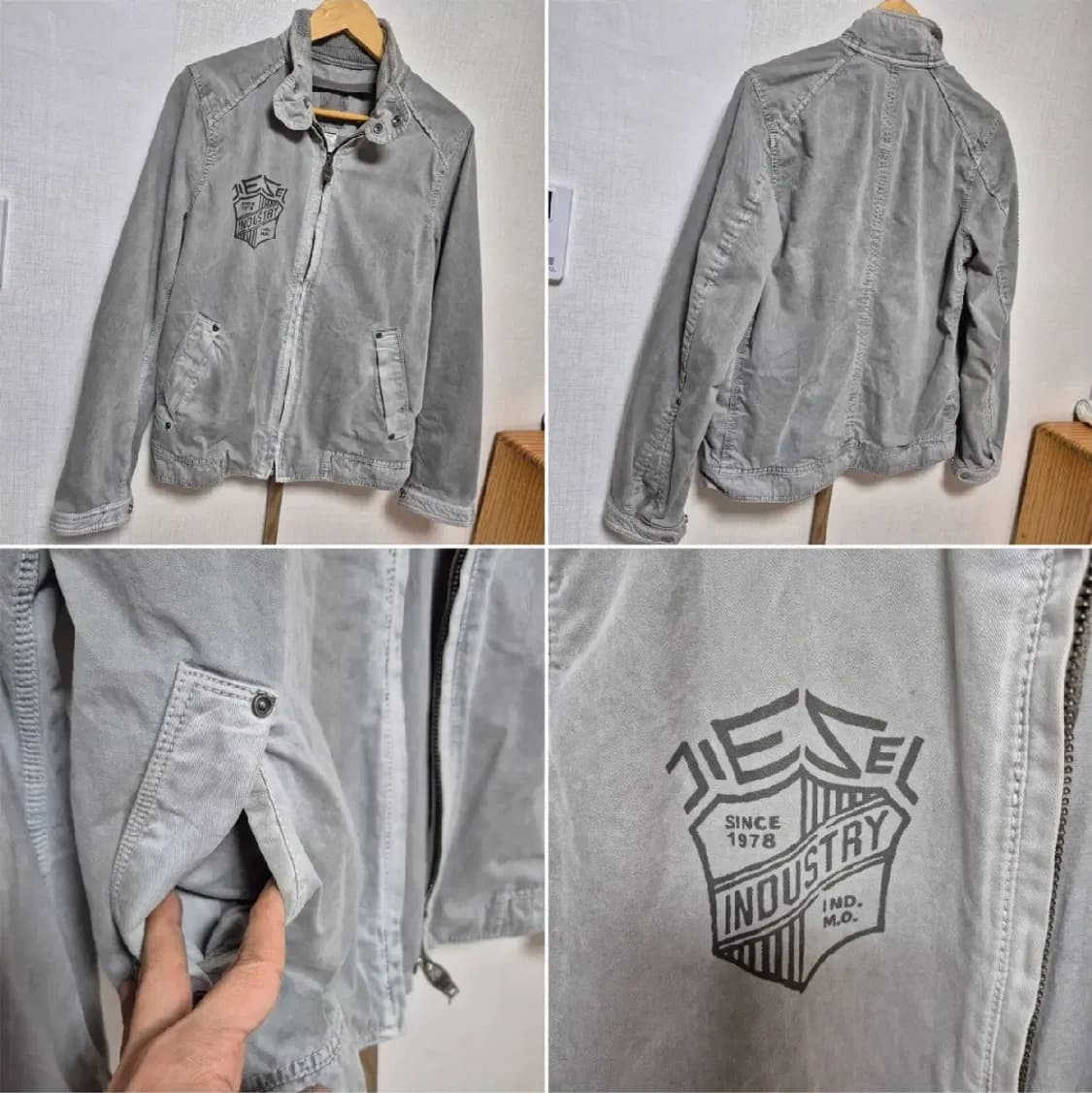 정품 디젤 Diesel Industry 빈티지 워싱 자켓 상품이미지5