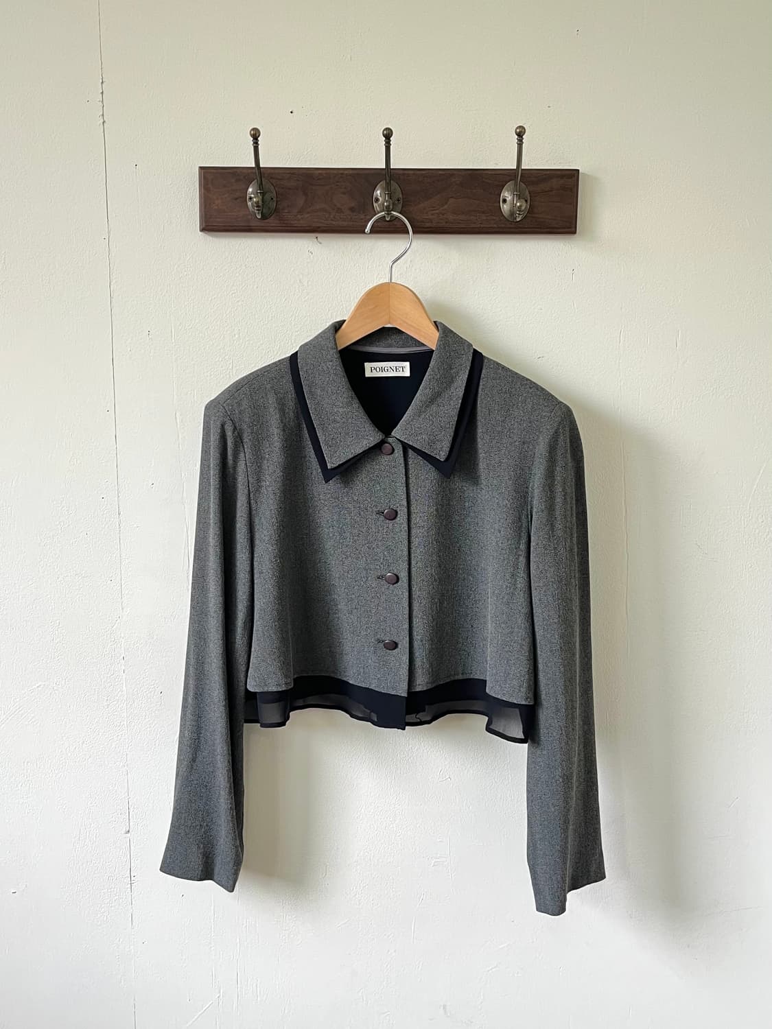 POIGNET 레이어드 크롭 자켓 상품이미지1