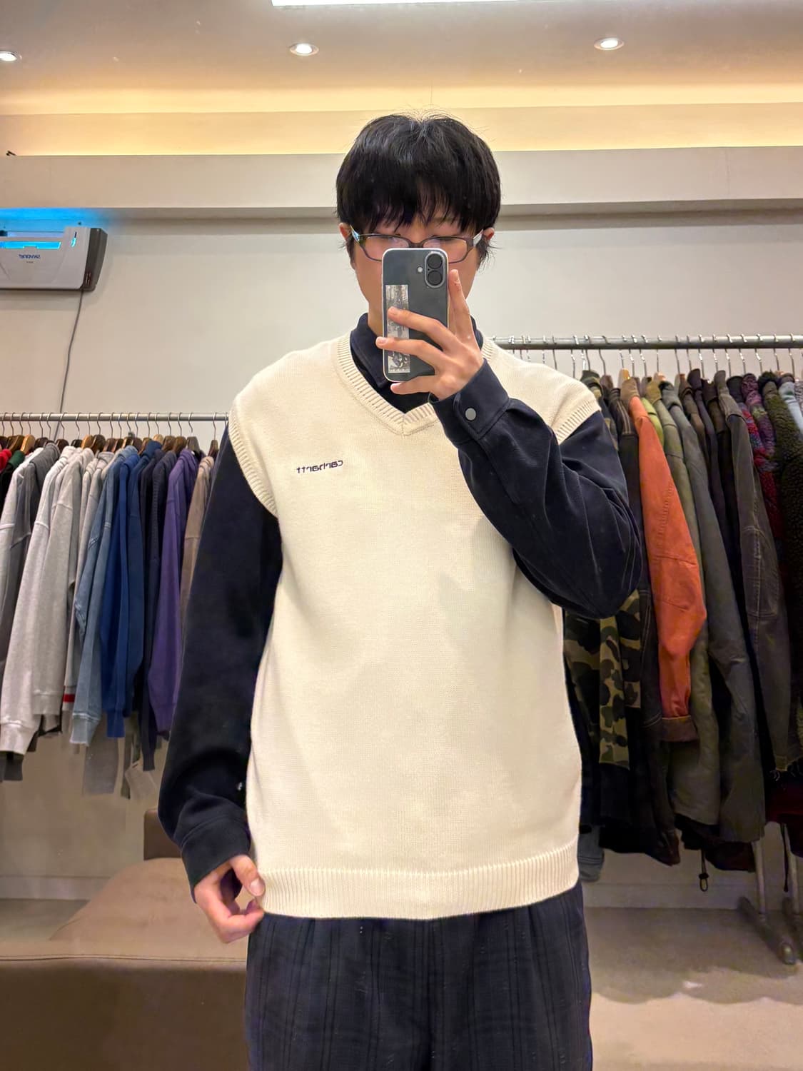 칼하트 WIP 스크립트 니트 베스트 상품이미지8