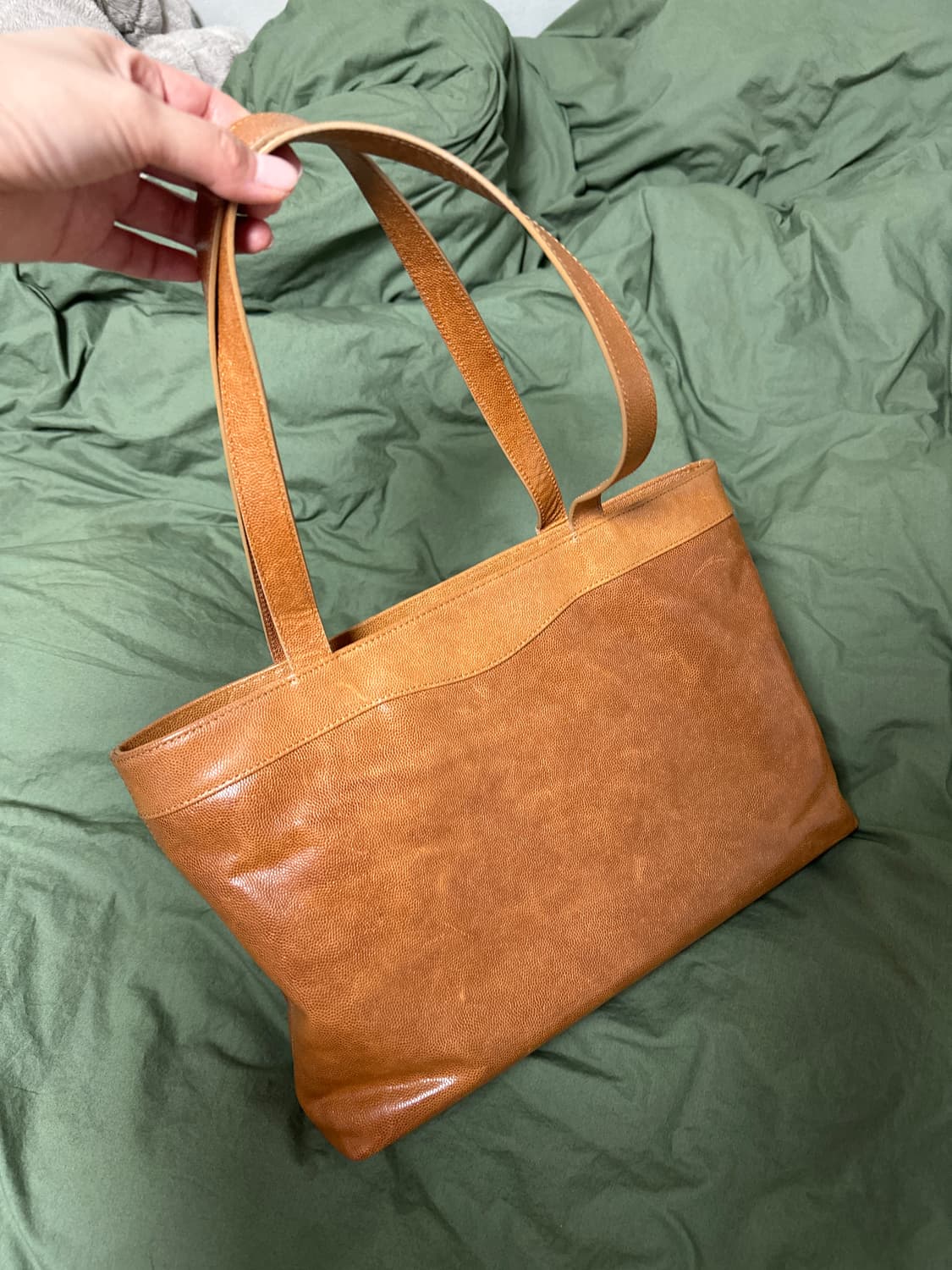 미닛뮤트 토트백 캐비어 카멜 상품이미지4