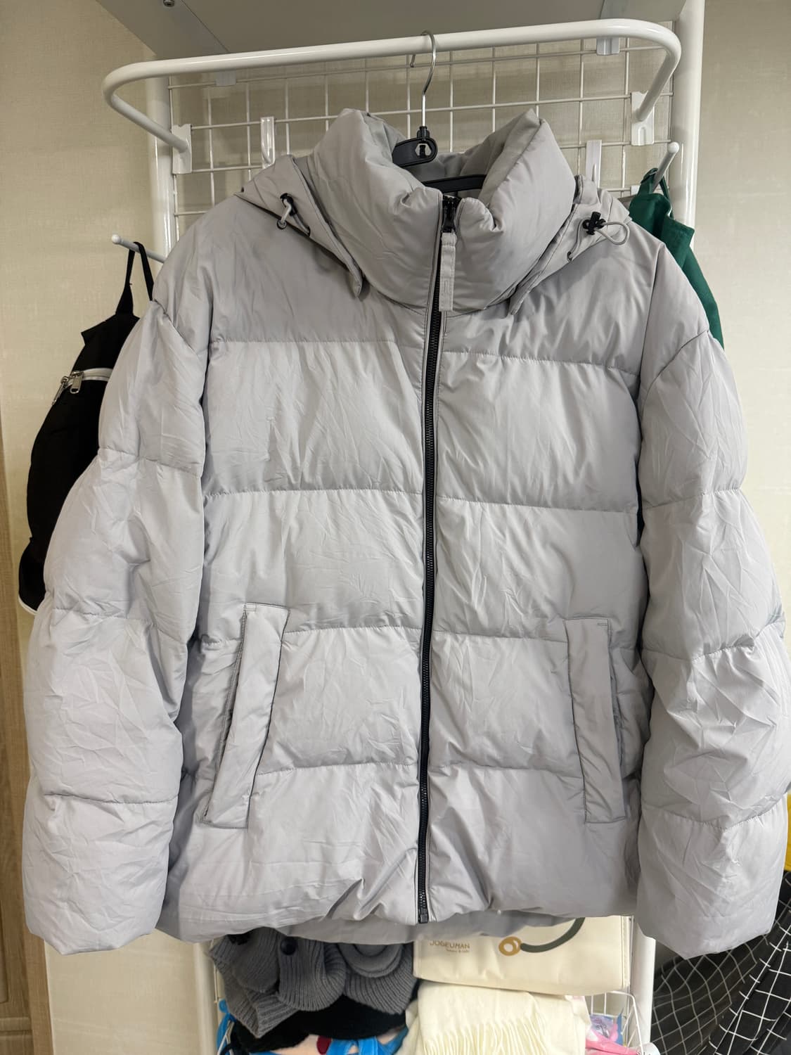 프로젝트엠 오리털 패딩 회색 사이즈 100 상품이미지1