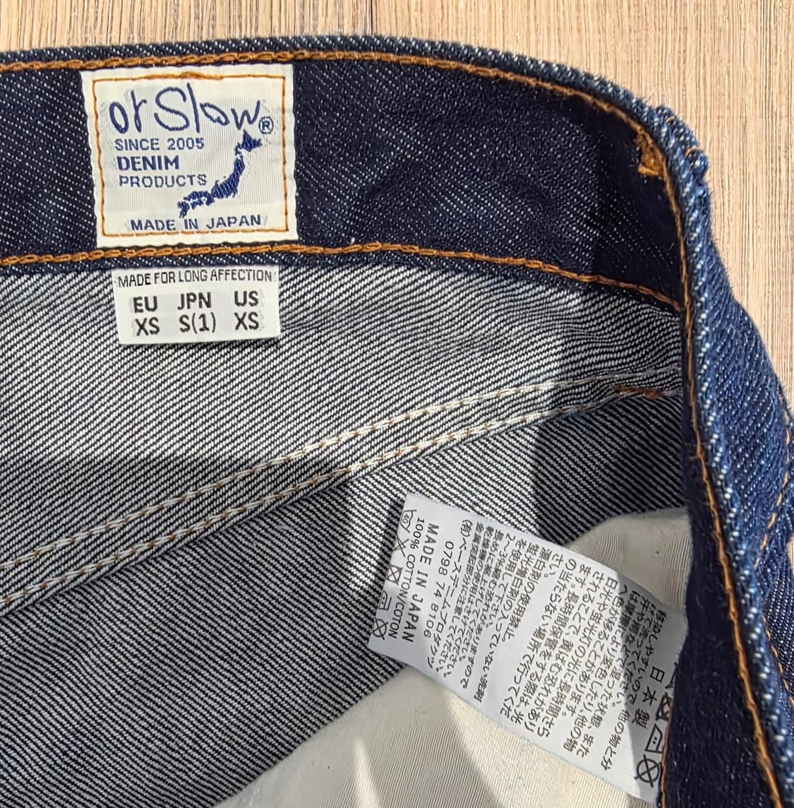 Orslow Lot 101 데님입니다
-오어슬로우  XS 사이즈 31
 상품이미지2