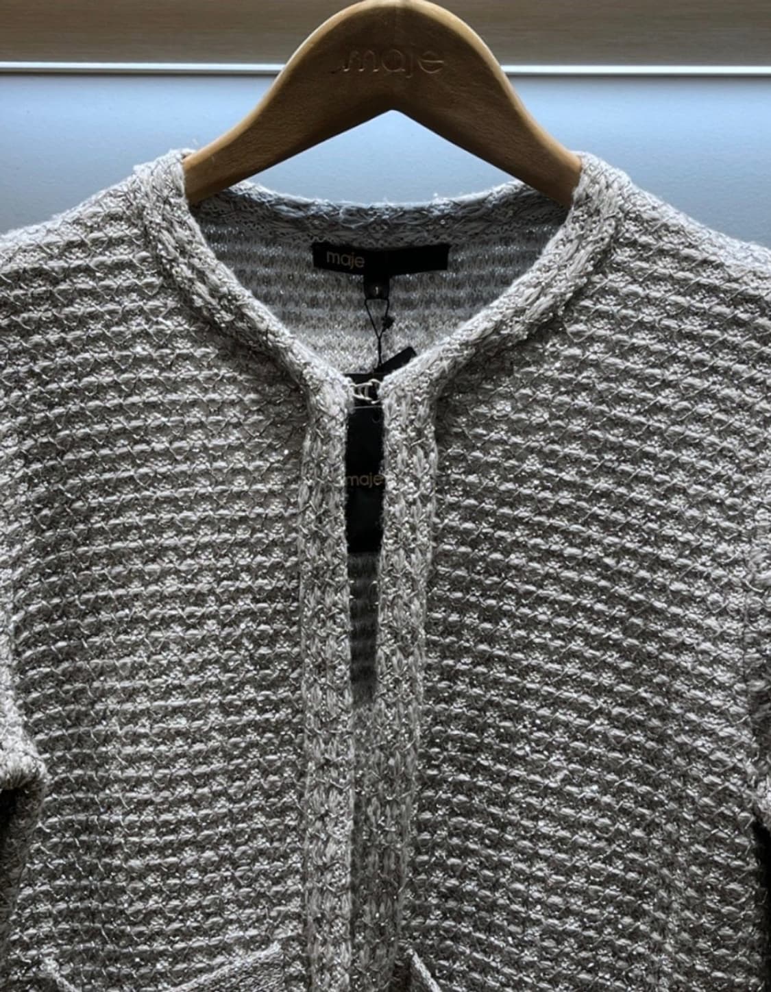 마쥬 메탈릭 니트 트위드 가디건 상품이미지2