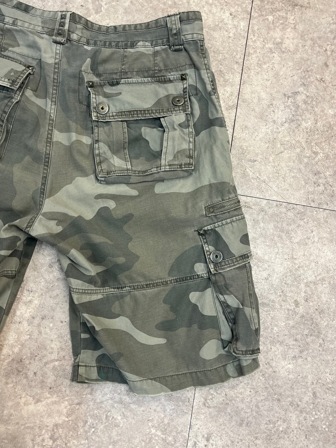 빈티지 카모 카고 하프 팬츠 34 #csz3493 상품이미지8