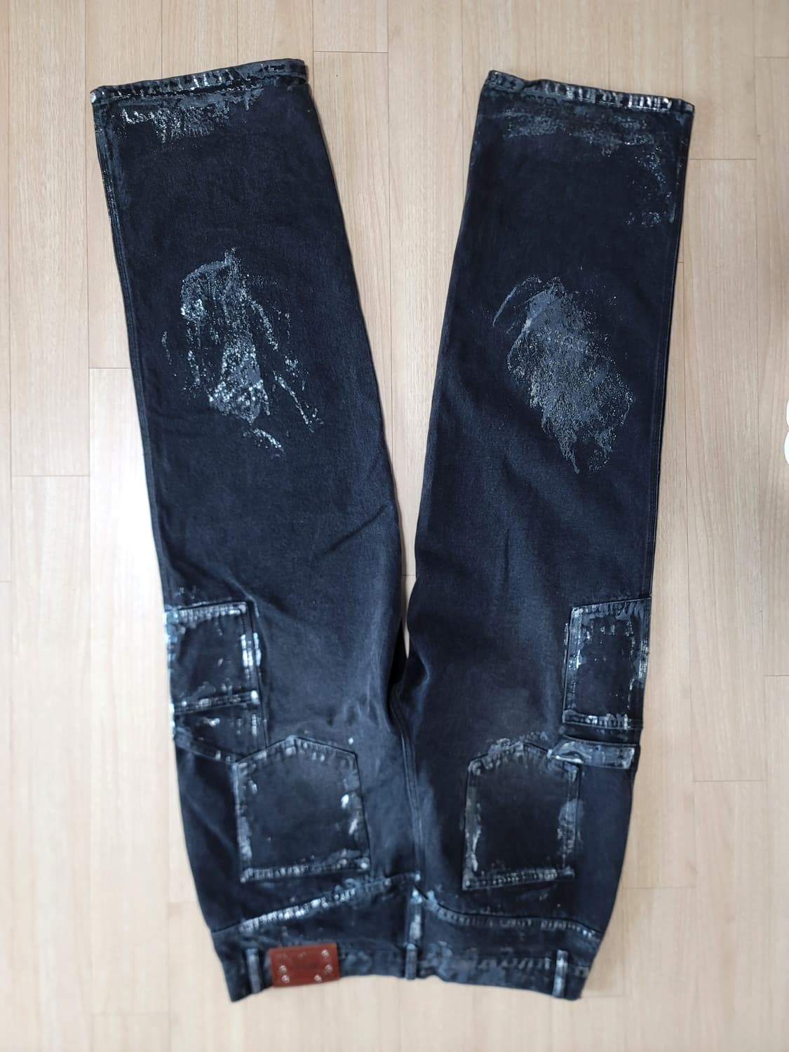 앤더슨벨 블랙 데님 팬츠 상품이미지2