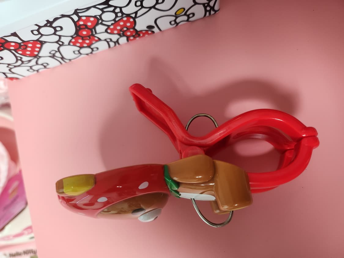 리락쿠마 딸기 모자 클립 집게 상품이미지2