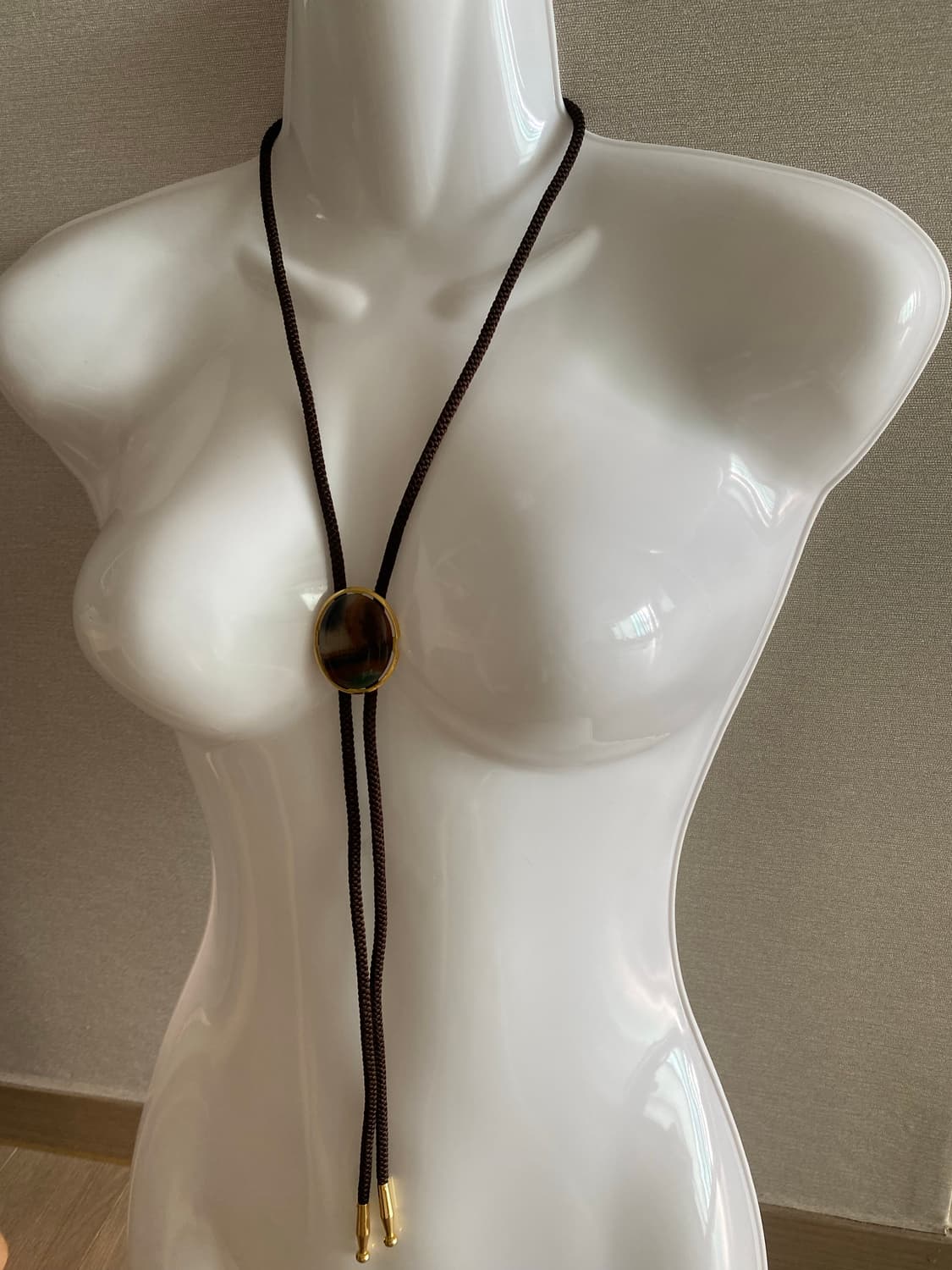 빈티지 아게이트 볼로타이 목걸이 상품이미지7