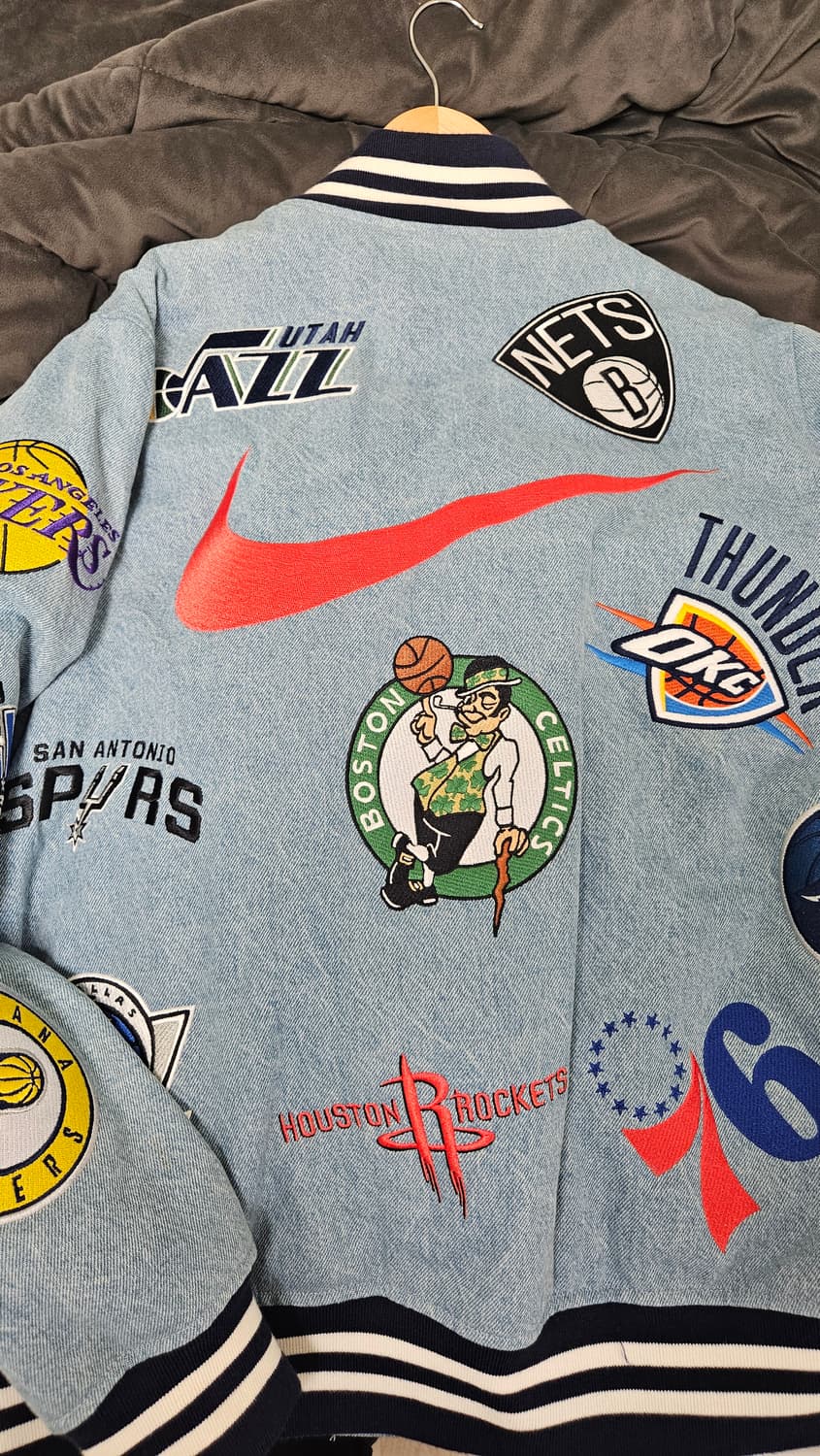 슈프림 나이키 nba 자켓 L 사이즈 상품이미지3