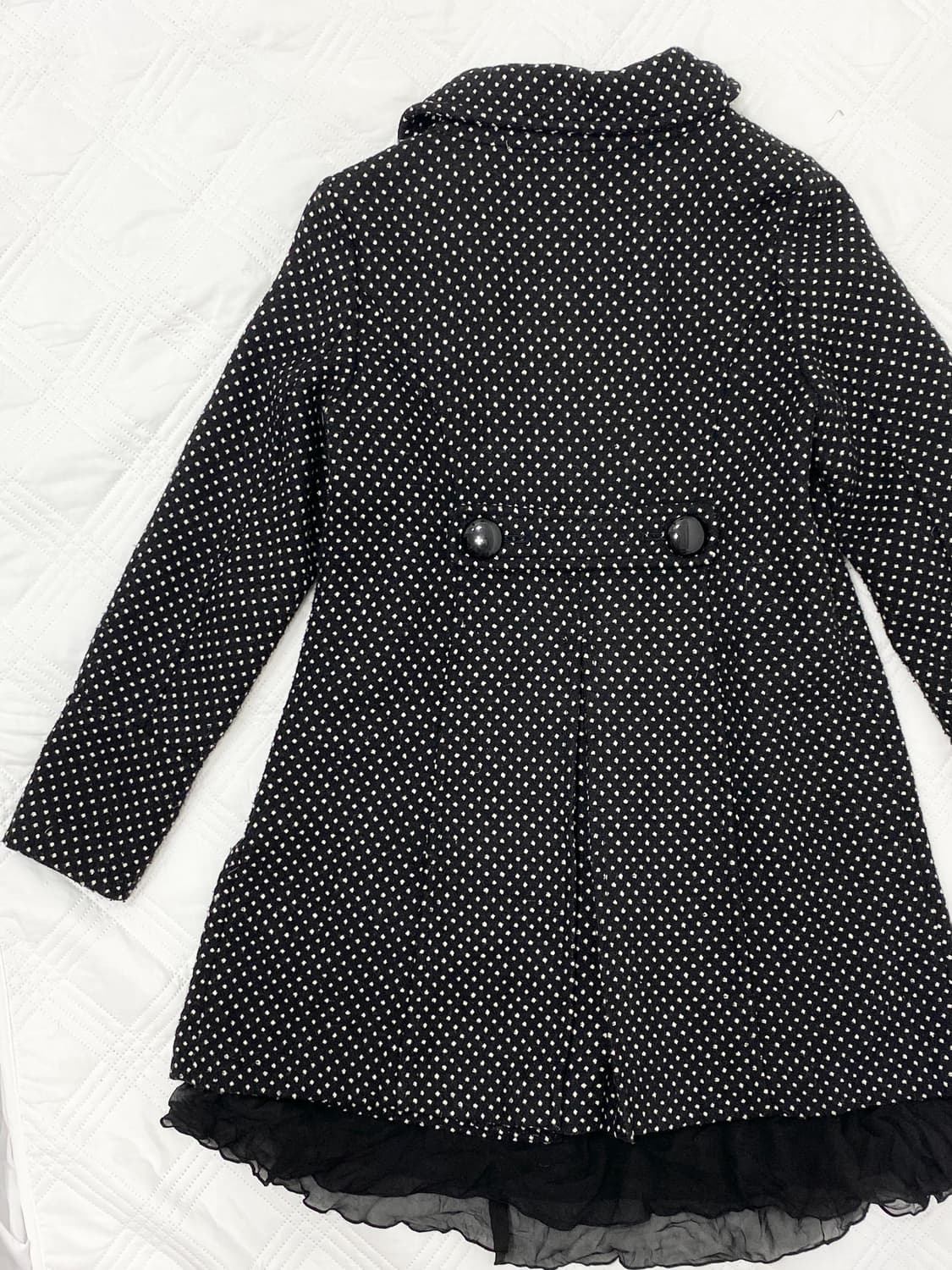 ꒰ঌ 블랙 캣 도쿄걸 도트 코트 ໒꒱ 상품이미지5